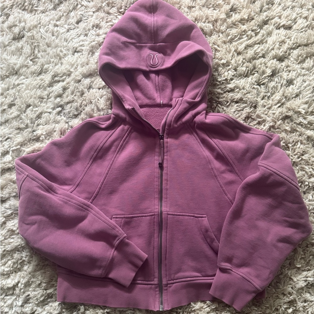 lululemon athletica Mauve Scuba Zip-Up Hoodie